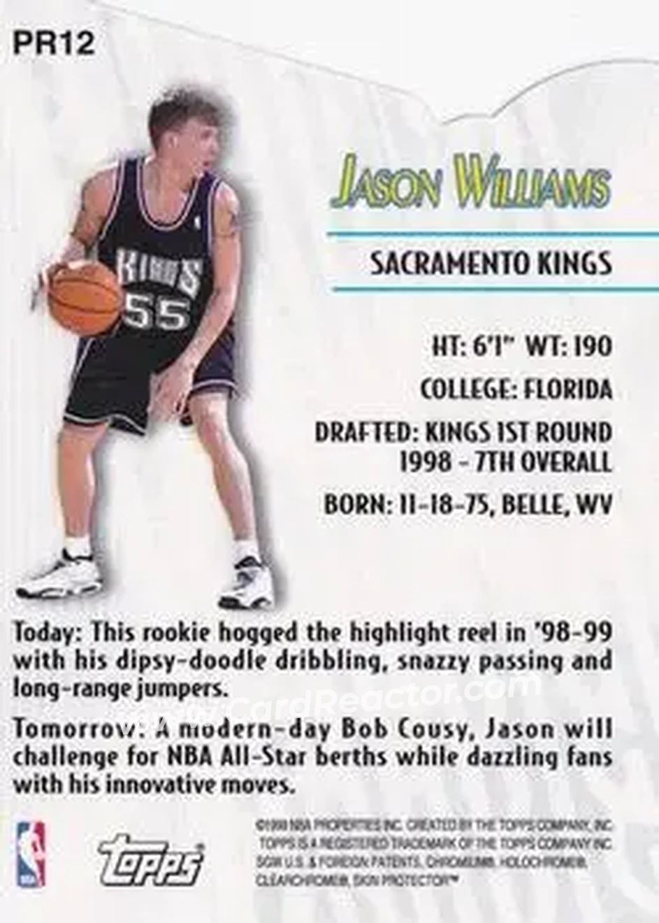 Back of Jason Williams
