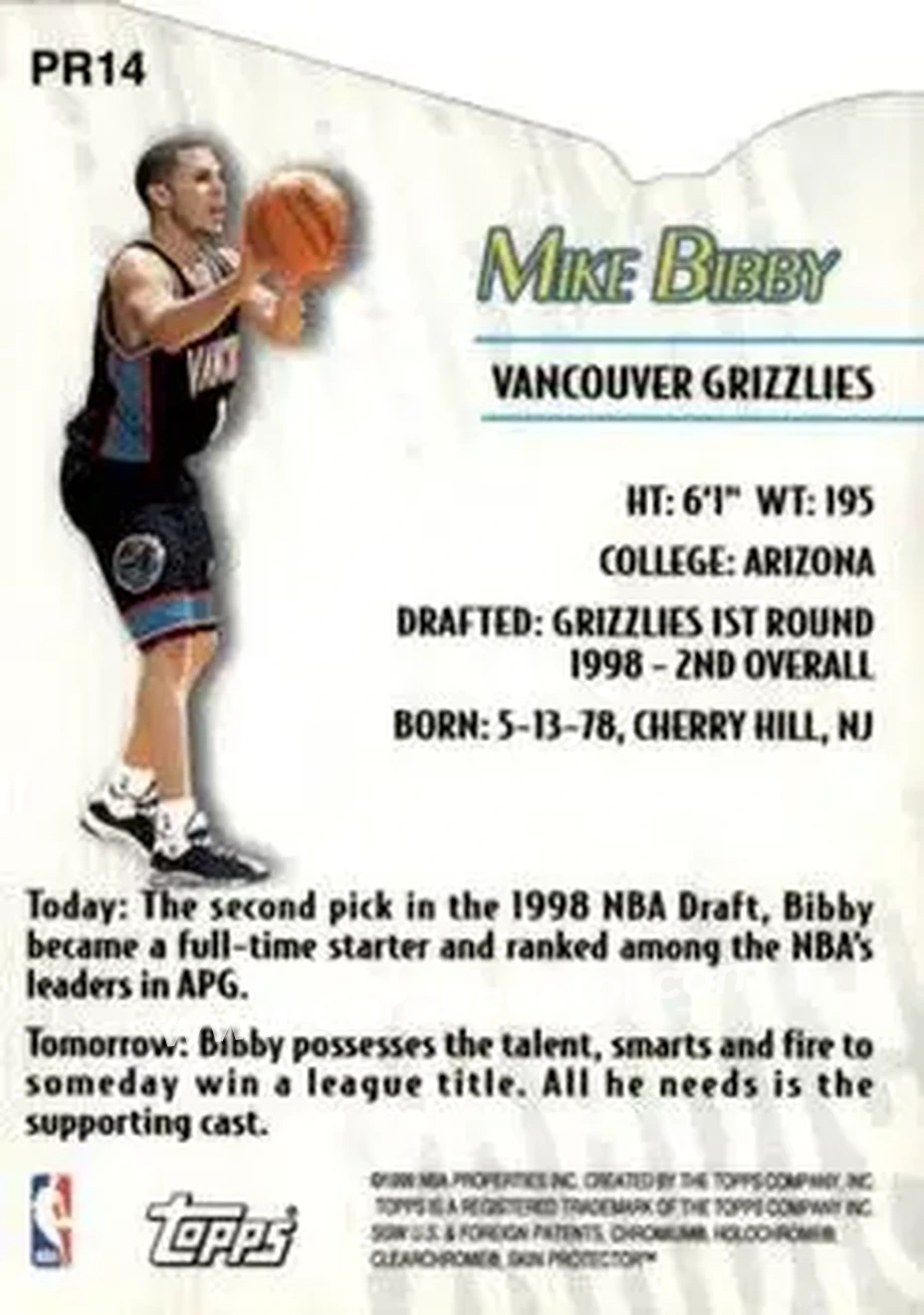 Back of Mike Bibby