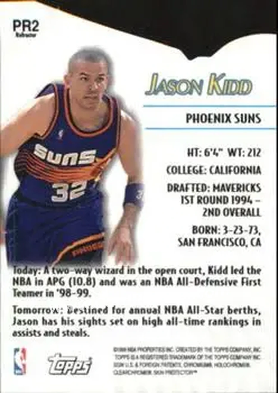 Back of Jason Kidd