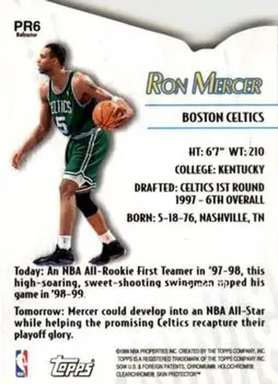 Back of Ron Mercer