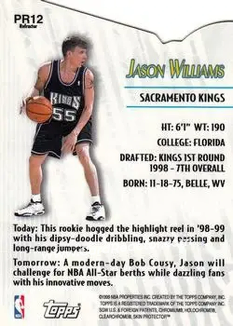 Back of Jason Williams