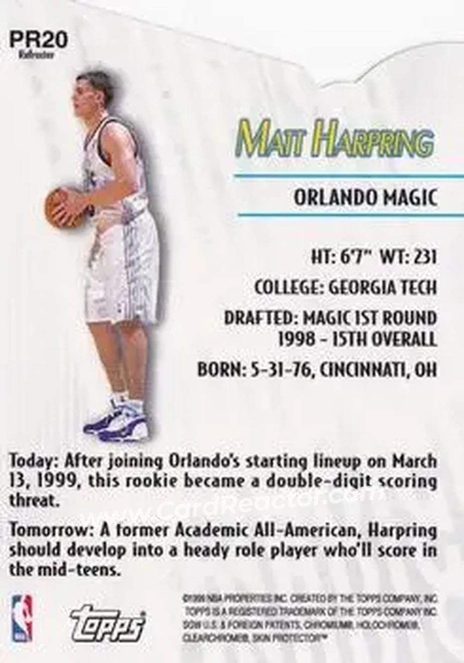 Back of Matt Harpring