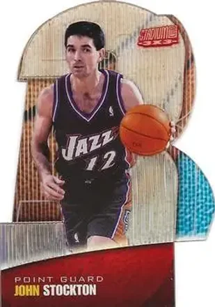 1999-00 Stadium Club #8A 3x3 Illuminator John Stockton