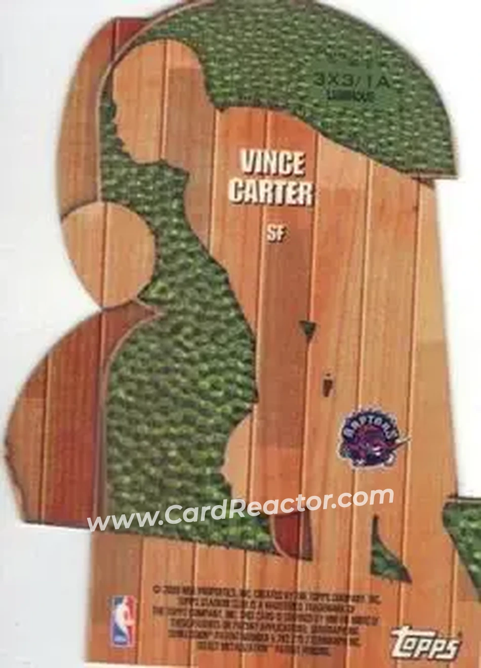 Back of Vince Carter