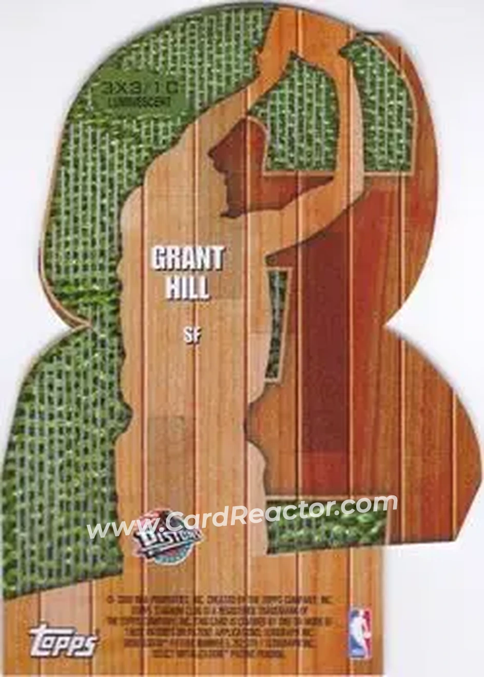 1999-00 Stadium Club - 3x3 Luminescent #1C - Grant Hill - Detroit Pistons