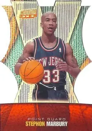 1999-00 Stadium Club #2B 3x3 Luminescent Stephon Marbury