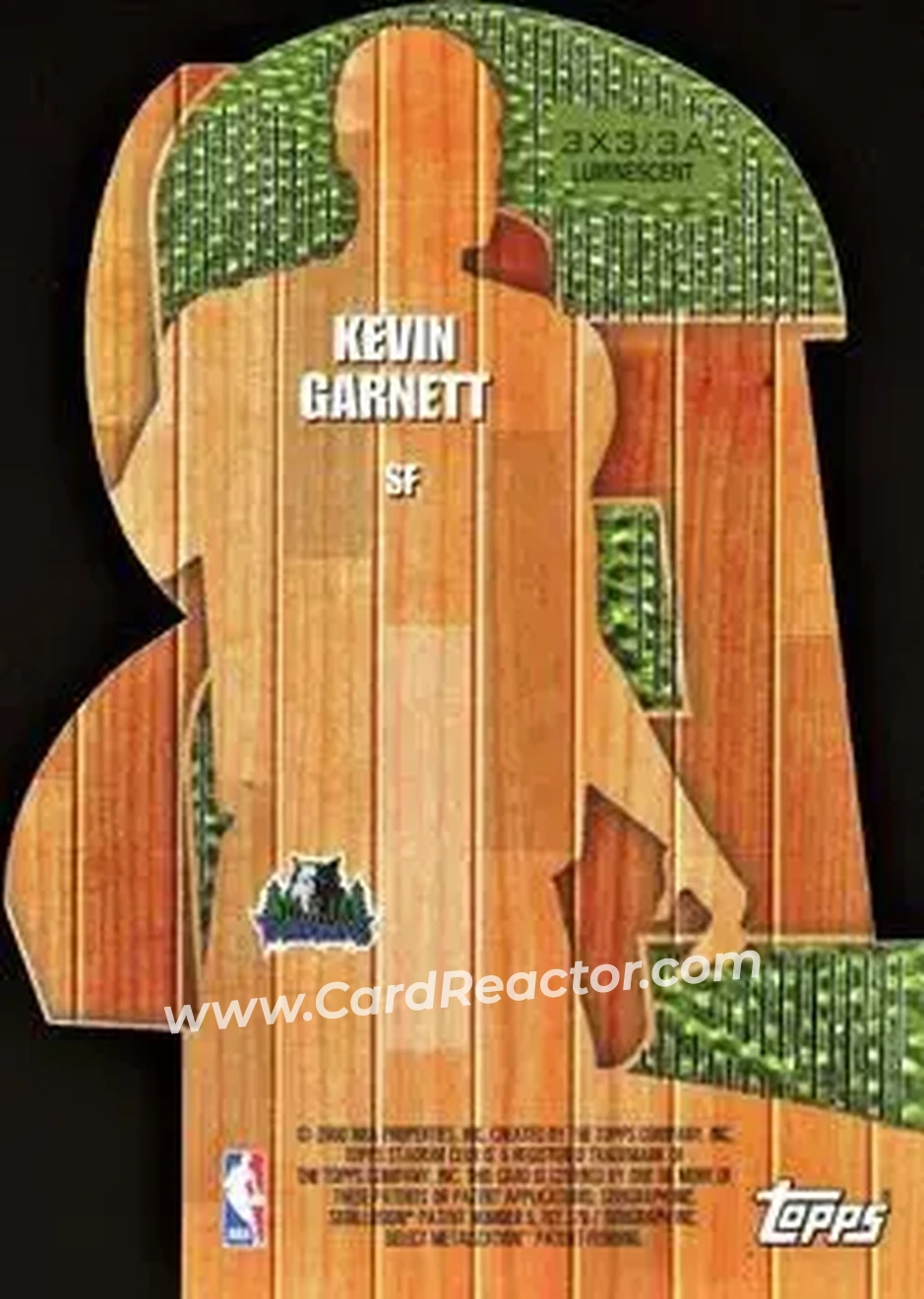 Back of Kevin Garnett