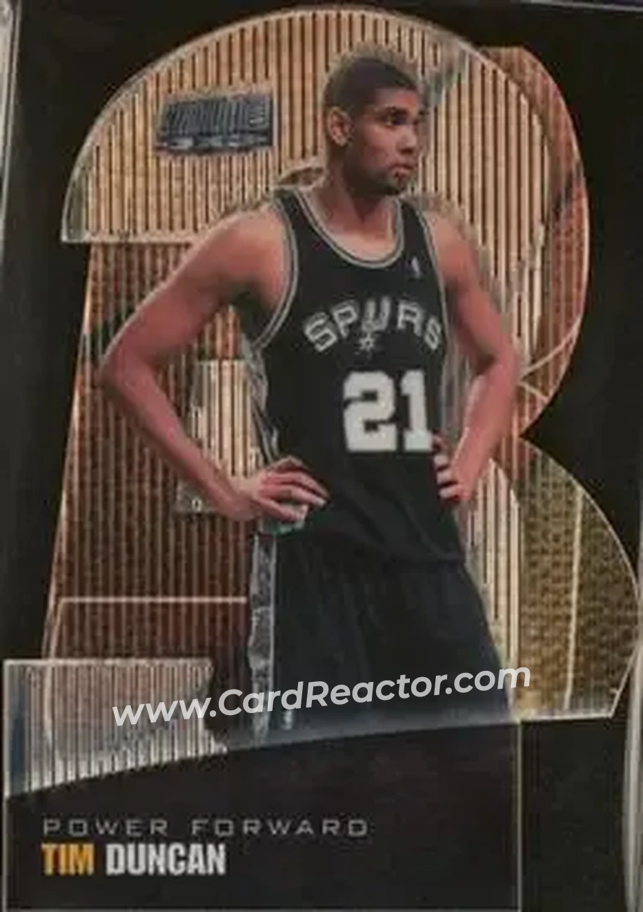 1999-00 Stadium Club - 3x3 Luminescent #5A - Tim Duncan - San Antonio Spurs