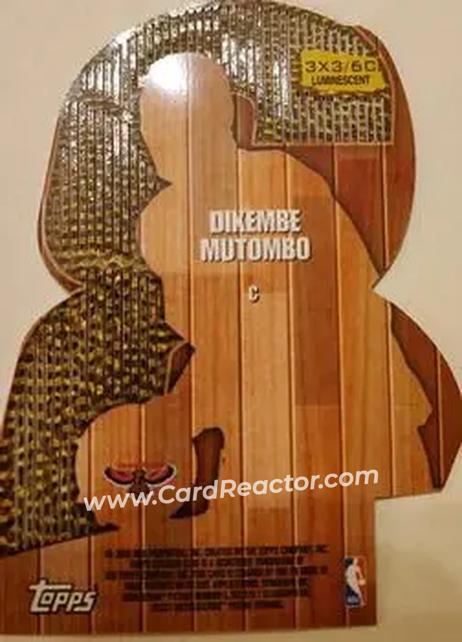 Back of Dikembe Mutombo