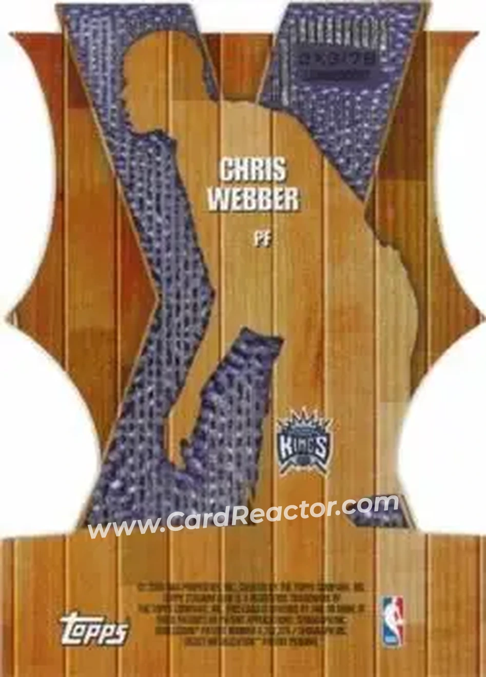 Back of Chris Webber