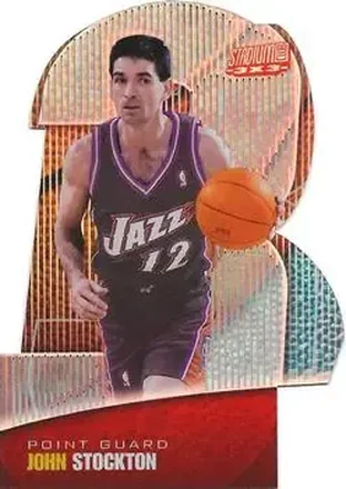 1999-00 Stadium Club #8A 3x3 Luminescent John Stockton