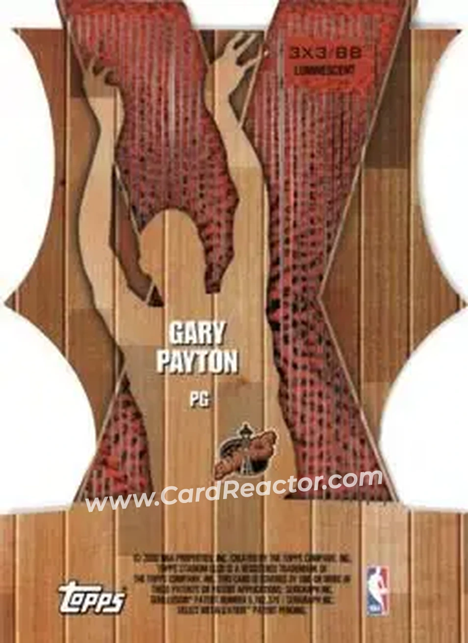Back of Gary Payton