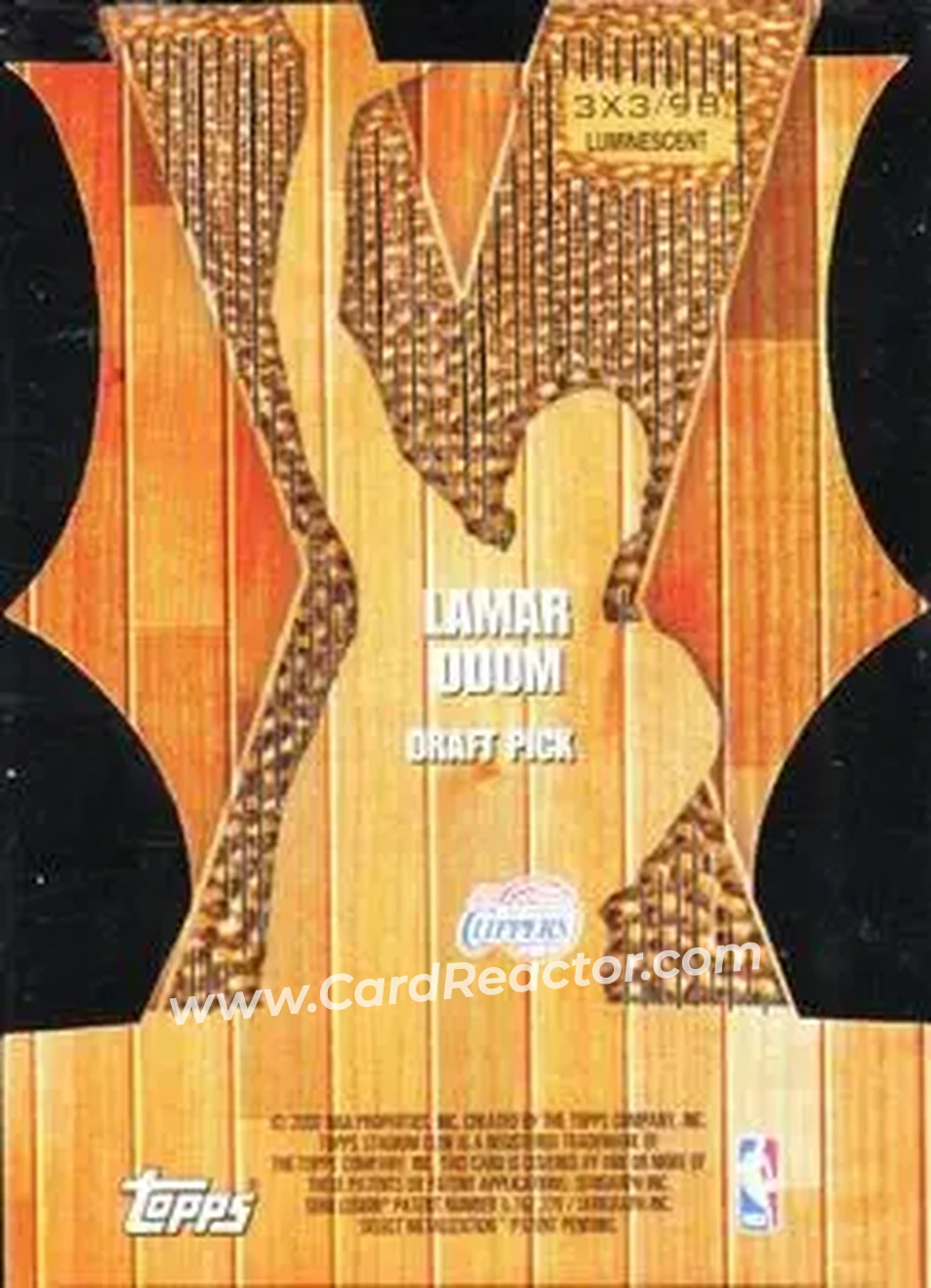 1999-00 Stadium Club - 3x3 Luminescent #9B - Lamar Odom - Los Angeles Clippers 1999-00 Stadium Club - 3x3 Luminescent #9B - Lamar Odom - Los Angeles Clippers