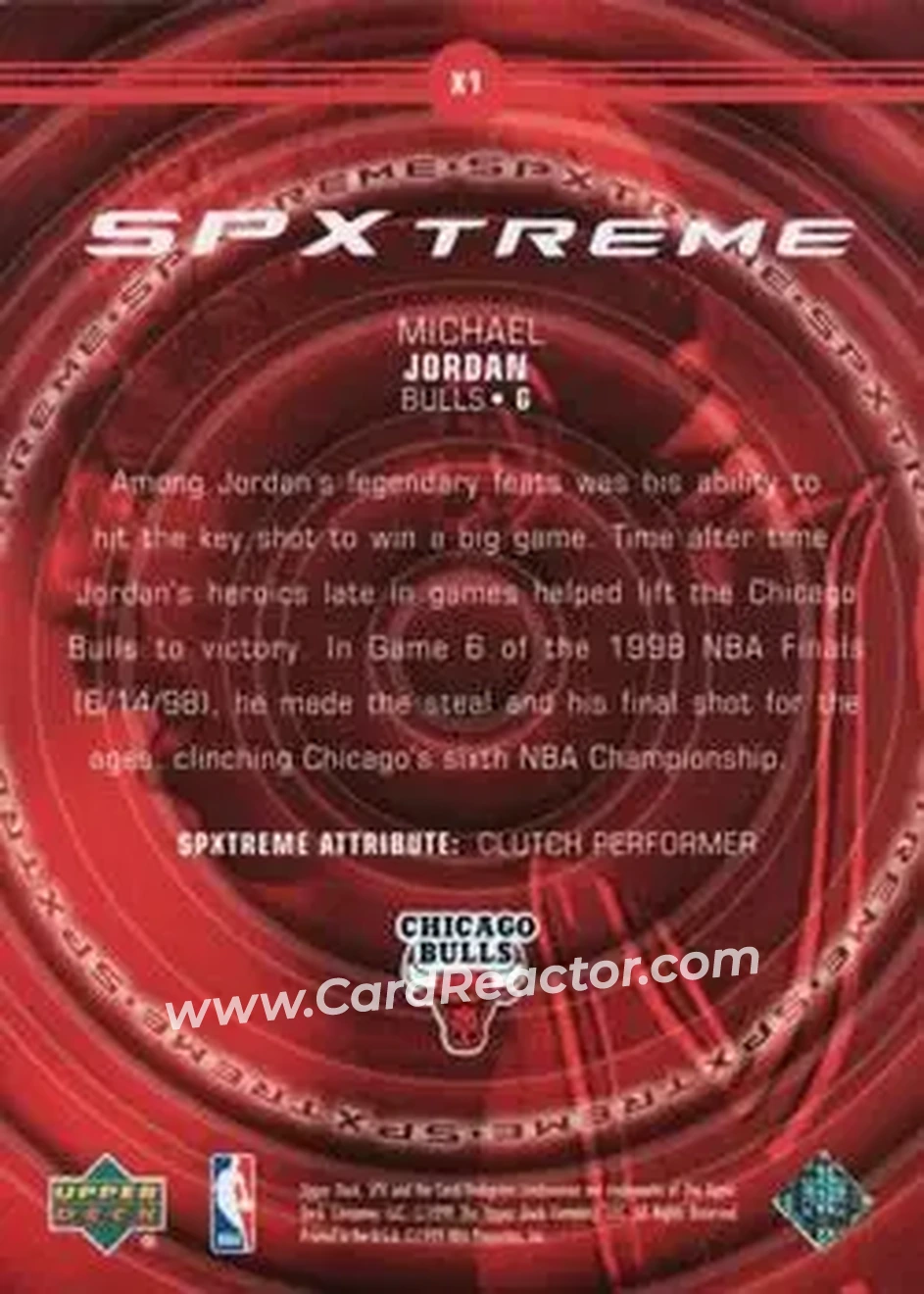 Back of Michael Jordan