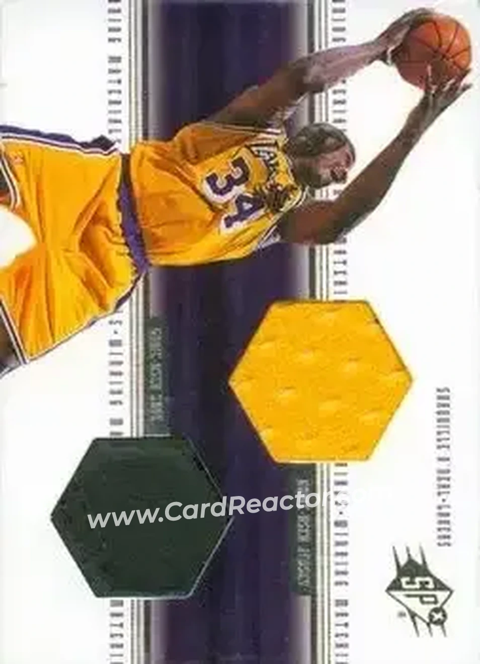 1999-00 SPx - Winning Materials #WM8 - Shaquille O'Neal - Los Angeles Lakers 1999-00 SPx - Winning Materials #WM8 - Shaquille O'Neal - Los Angeles Lakers