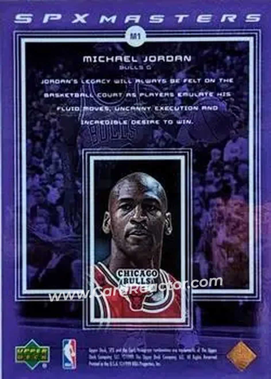 Back of Michael Jordan