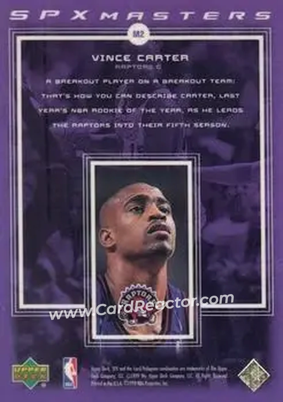 Back of Vince Carter