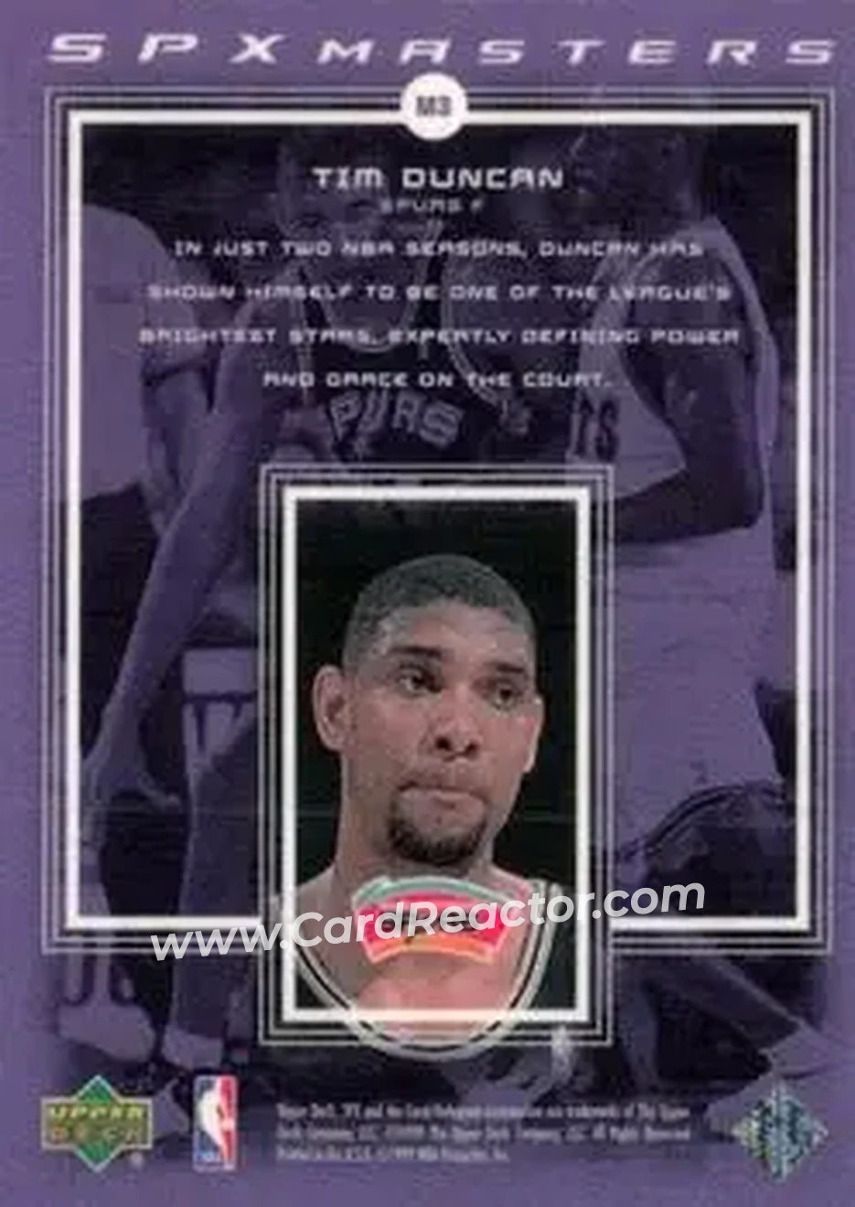Back of Tim Duncan