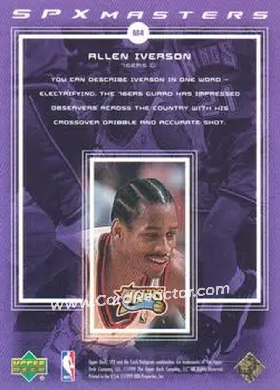 Back of Allen Iverson