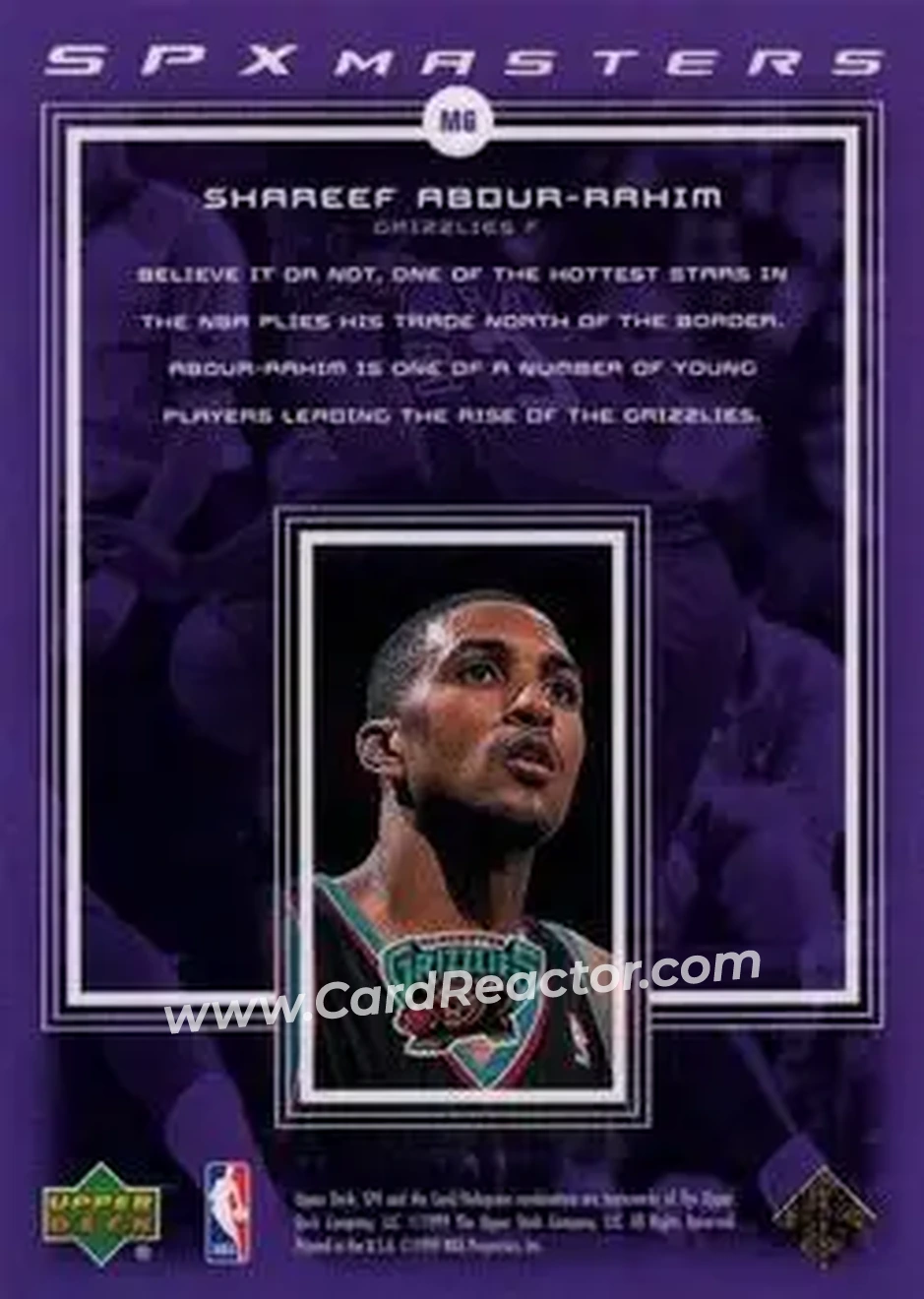 Back of Shareef Abdur-Rahim