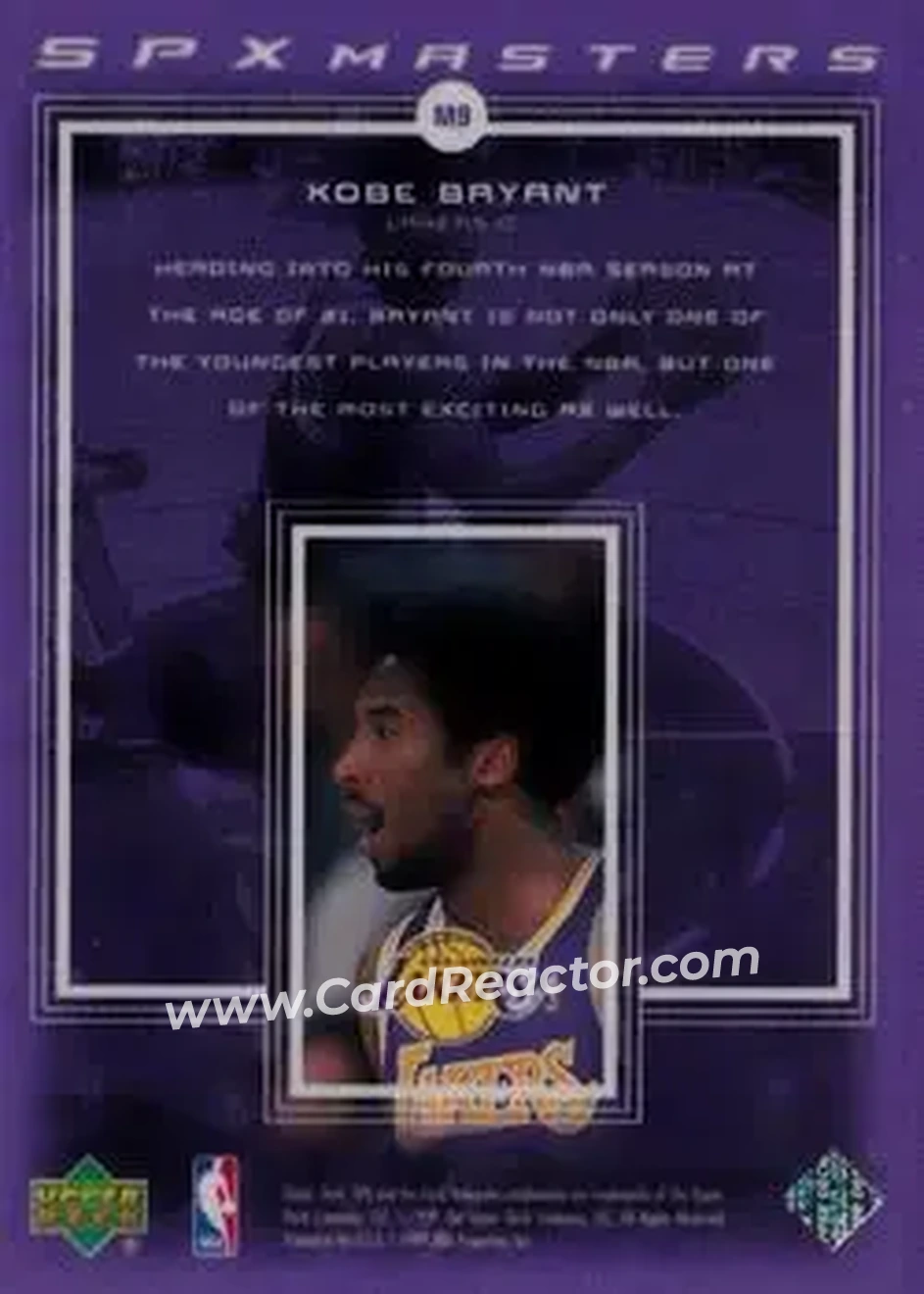 Back of Kobe Bryant