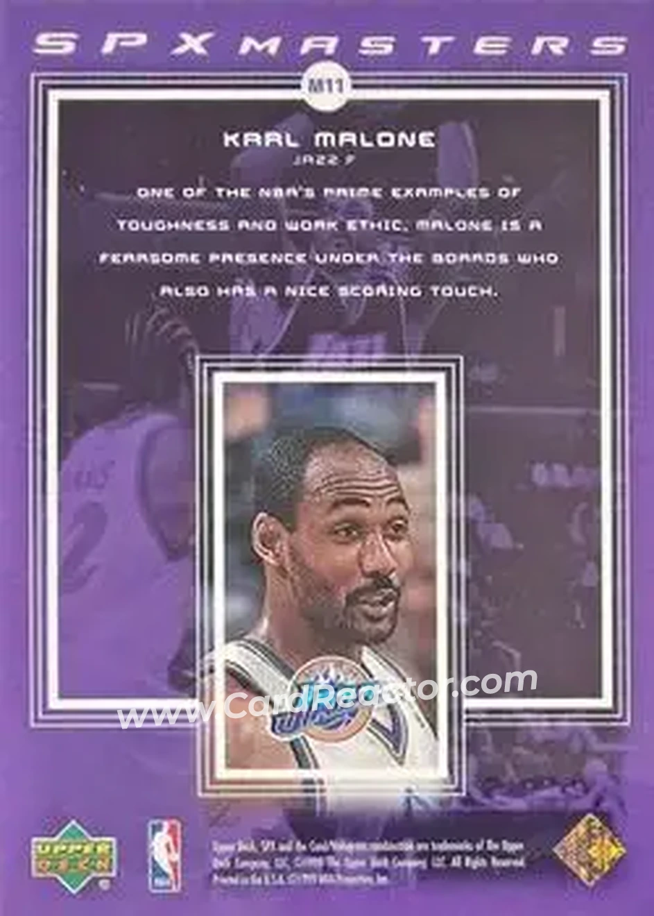Back of Karl Malone