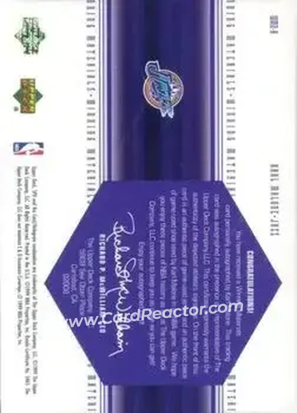 Back of Karl Malone