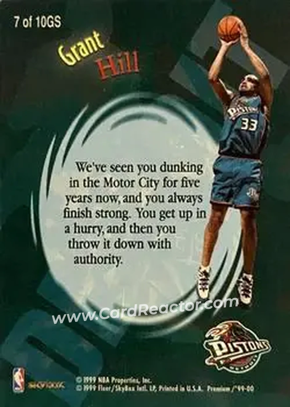 Back of Grant Hill