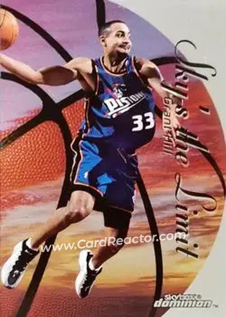 1999-00 SkyBox Dominion - Sky's the Limit #3 SL - Grant Hill - Detroit Pistons 1999-00 SkyBox Dominion - Sky's the Limit #3 SL - Grant Hill - Detroit Pistons