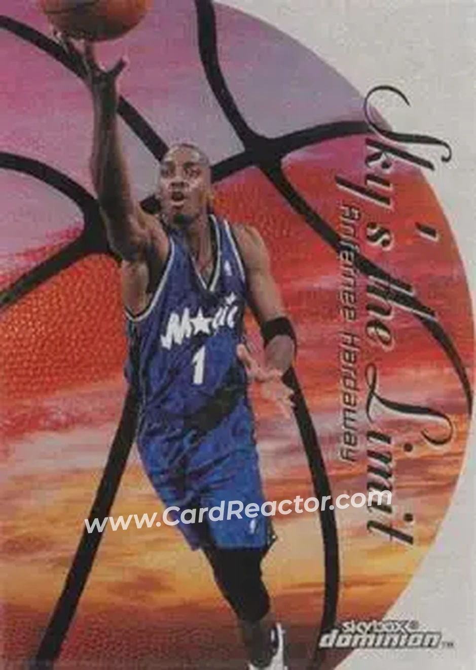 1999-00 SkyBox Dominion - Sky's the Limit Plus #7 SL - Anfernee Hardaway - Orlando Magic