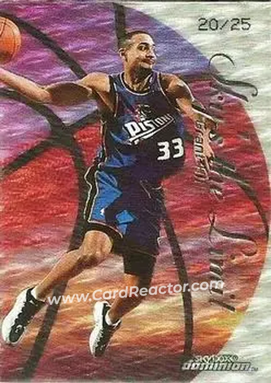 1999-00 SkyBox Dominion - Sky's the Limit Warp Tek #3 SL - Grant Hill - Detroit Pistons