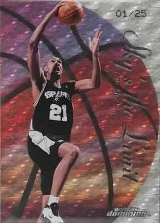 1999-00 SkyBox Dominion - Sky's the Limit Warp Tek #14 SL - Tim Duncan - San Antonio Spurs