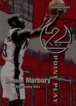 1999-00 SkyBox Dominion #8 TP 2 Point Play Plus Card #8 TP