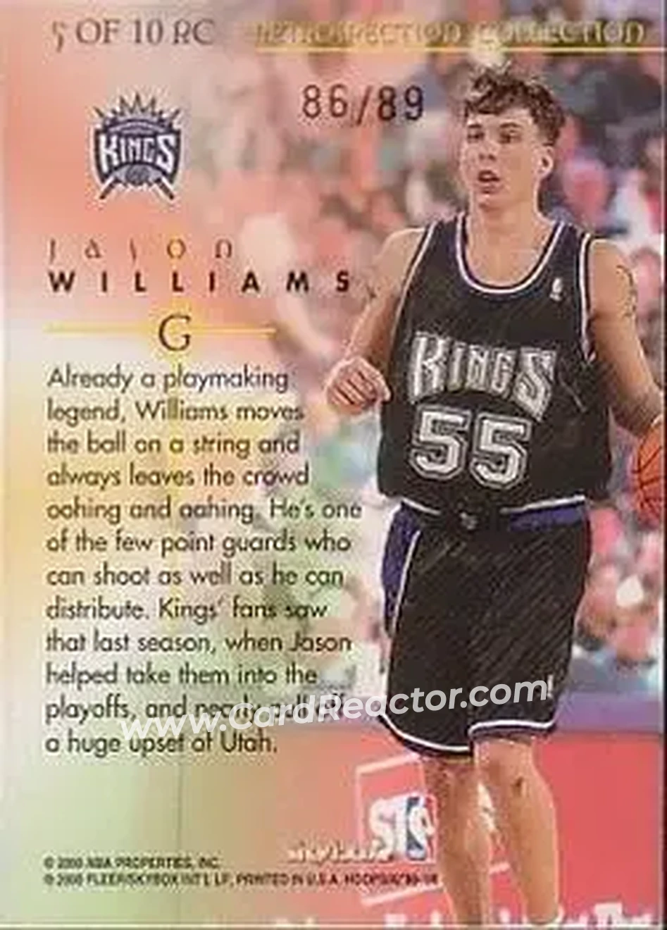 Back of Jason Williams