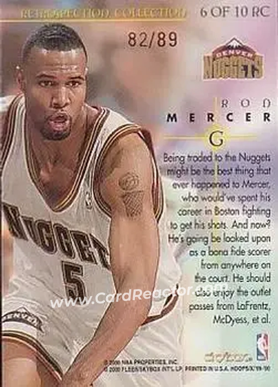 Back of Ron Mercer