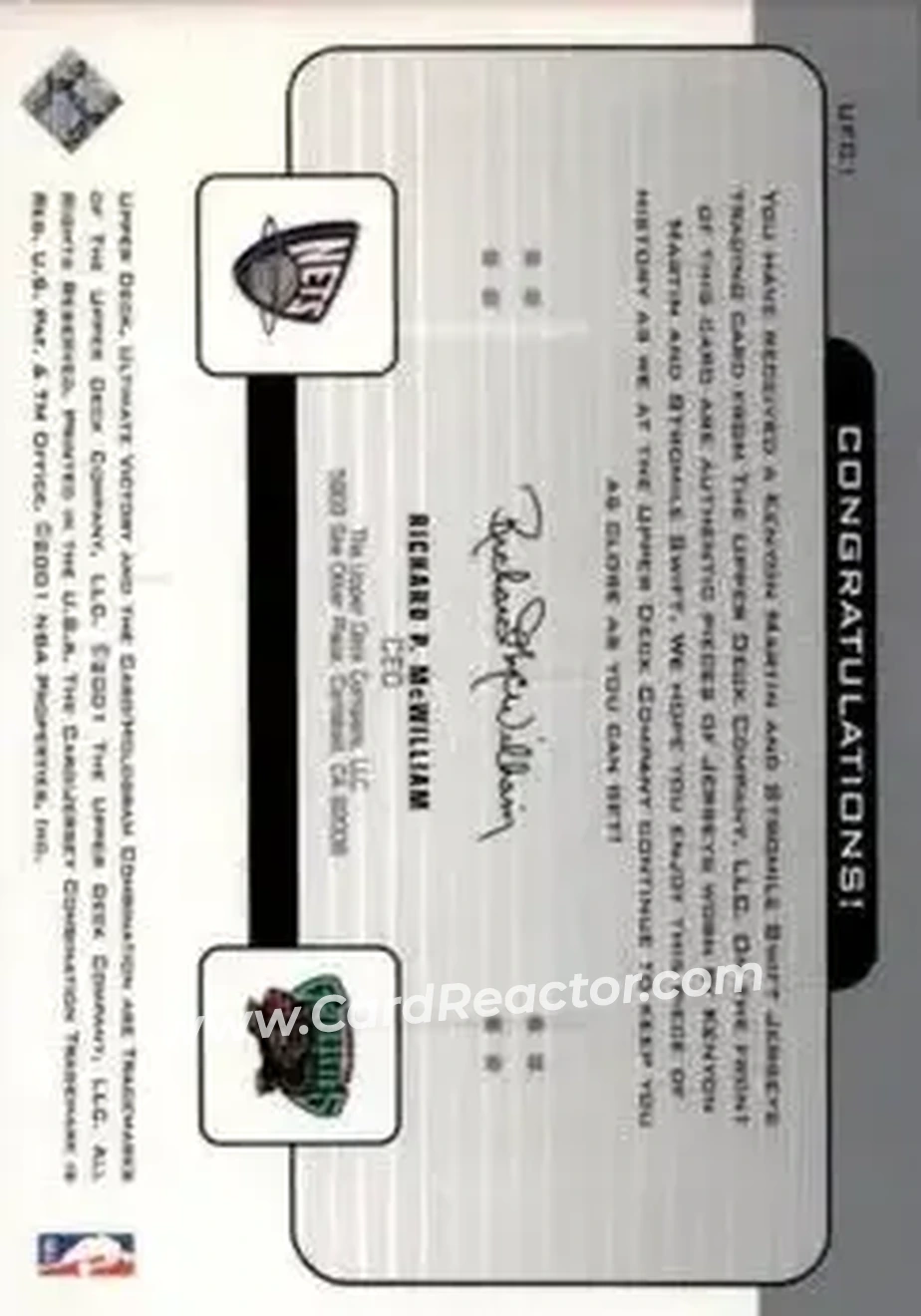 Back of Card #UFC1
