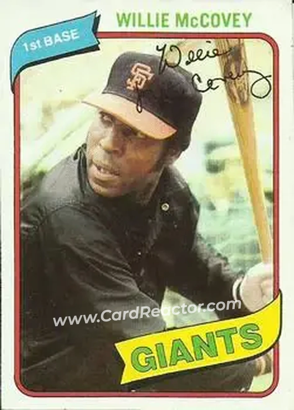 1980 Topps #335 - Willie McCovey - San Francisco Giants