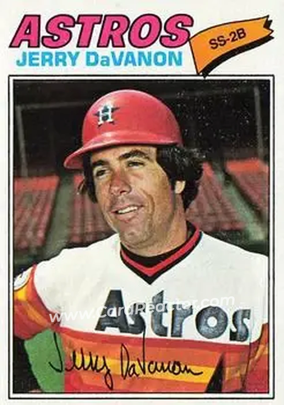 1977 Topps #283 - Jerry DaVanon - Houston Astros 1977 Topps #283 - Jerry DaVanon - Houston Astros