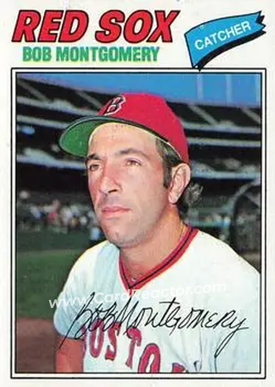 1977 Topps #288 - Bob Montgomery - Boston Red Sox