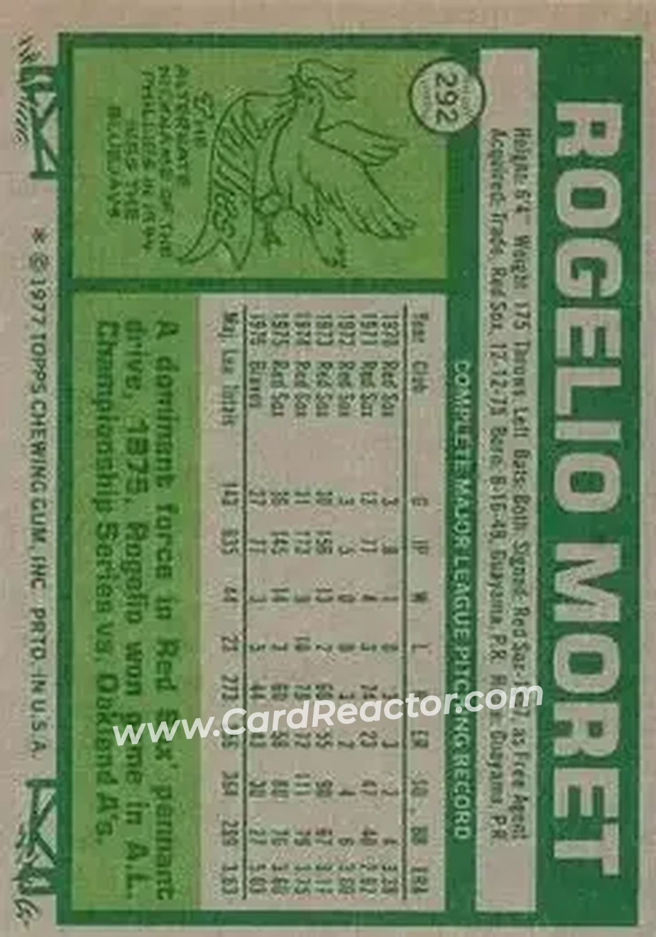 Back of Rogelio Moret