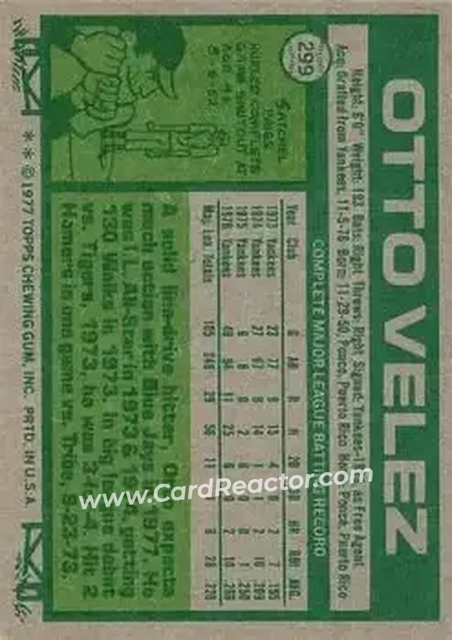 Back of Otto Velez