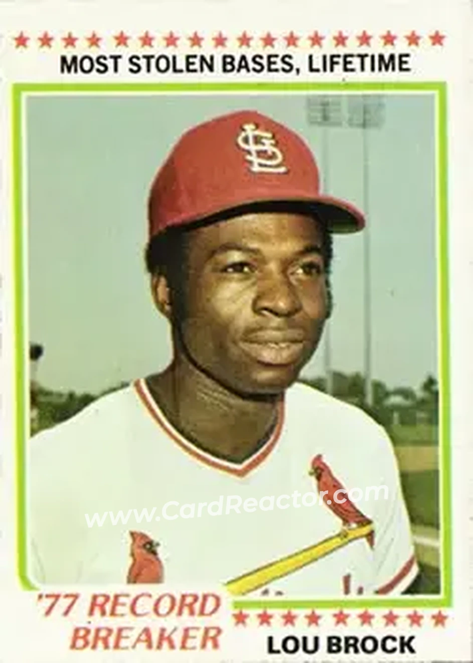Front of Lou Brock