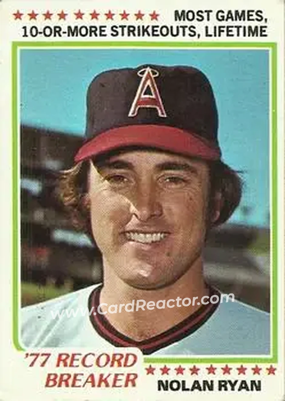 1978 Topps #6 - Nolan Ryan - California Angels