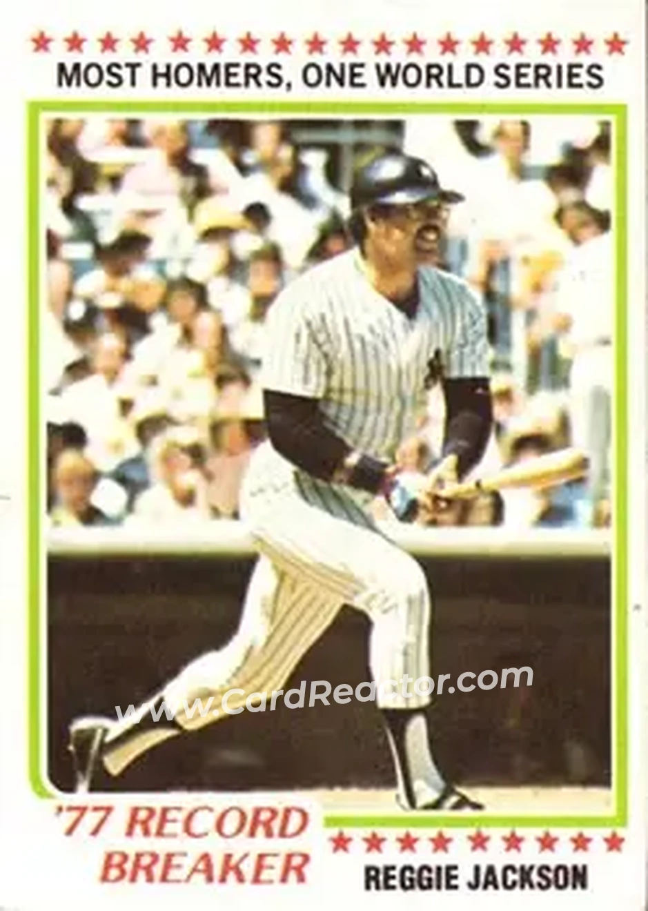 Front of Reggie Jackson (b.1946 OF)