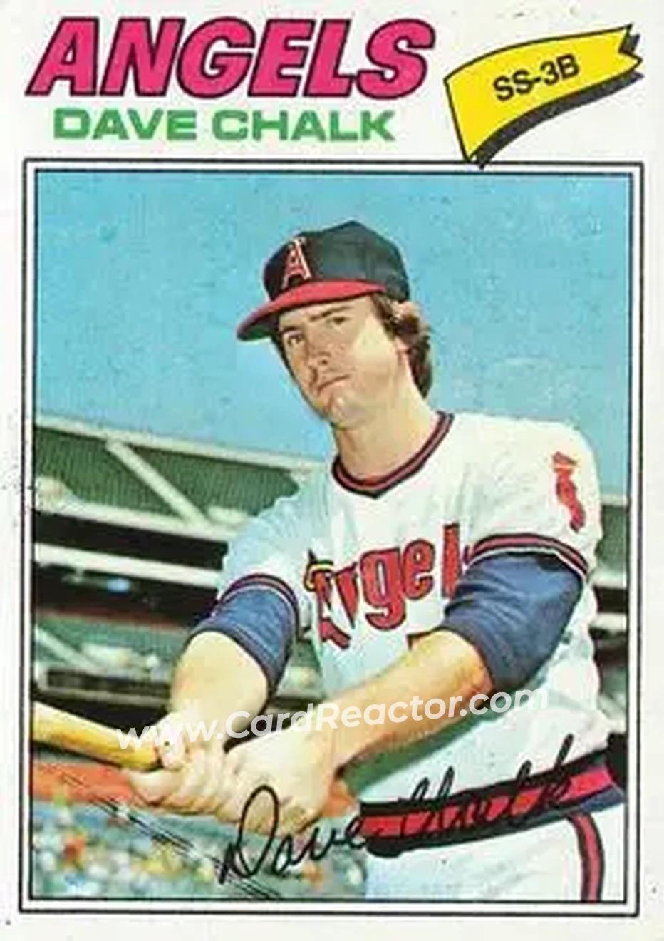 1977 Topps #315 - Dave Chalk - California Angels