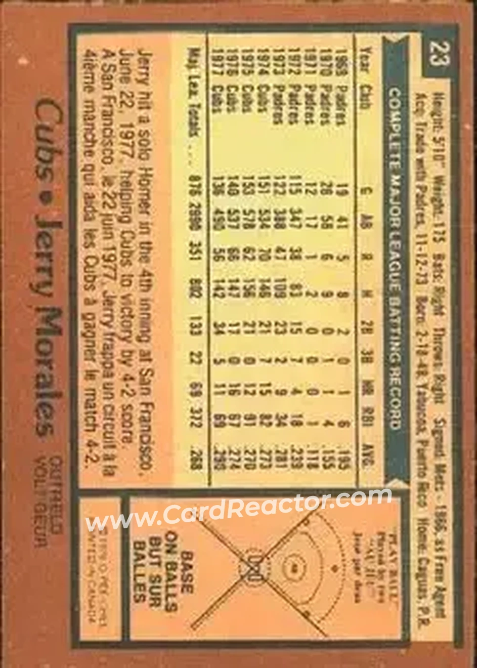 Back of Jerry Morales