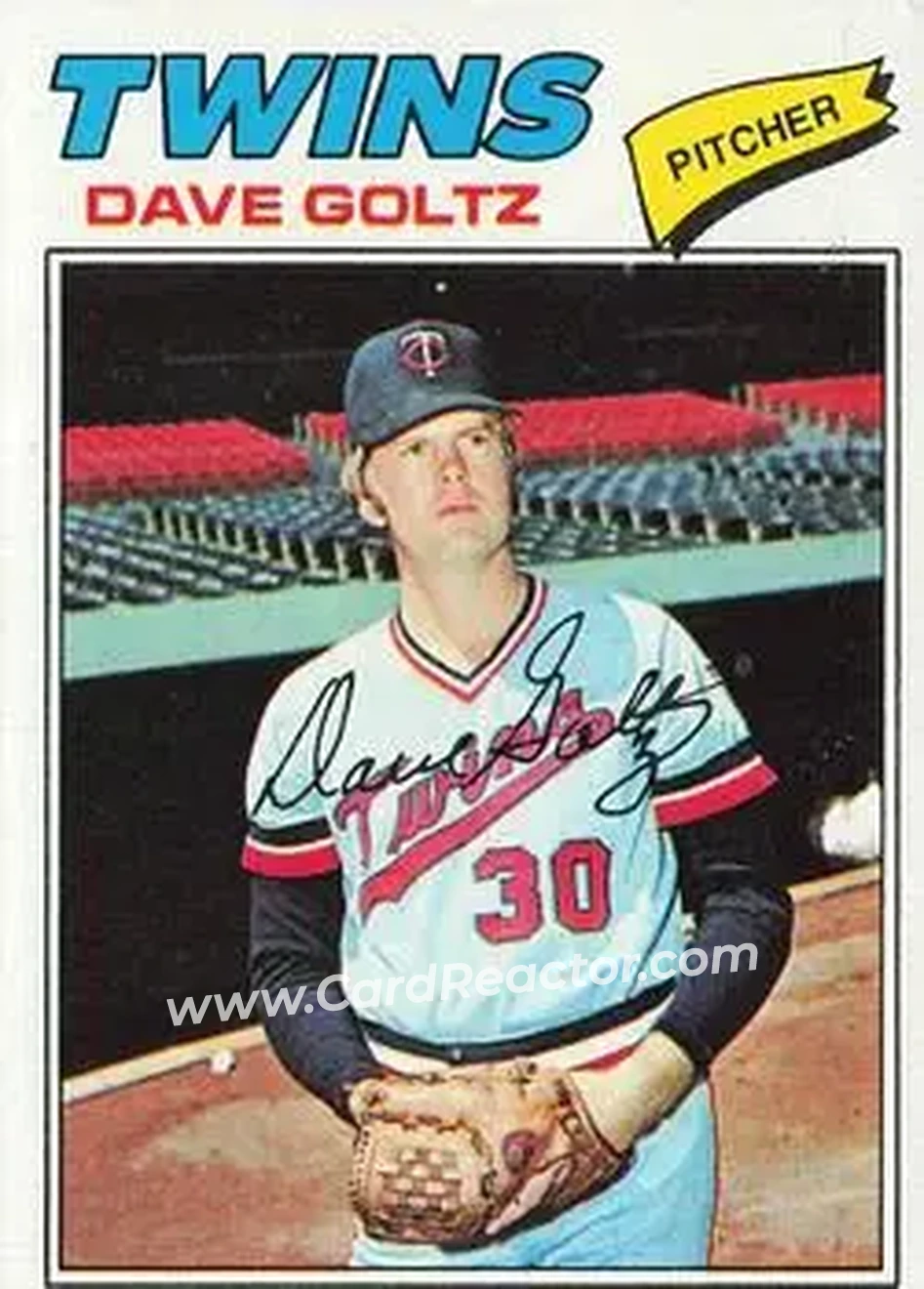 1977 Topps #321 - Dave Goltz - Minnesota Twins