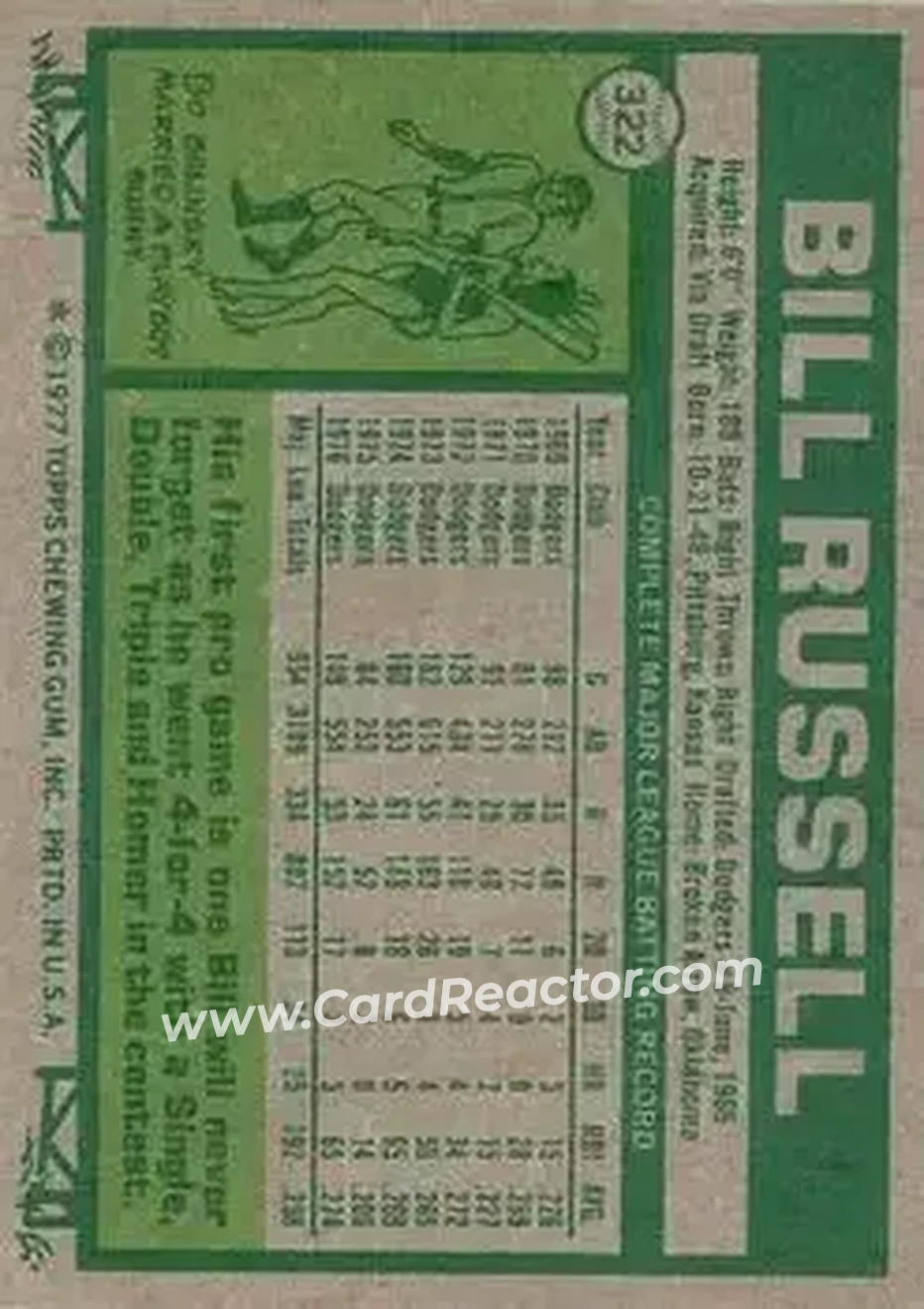 Back of Bill Russell