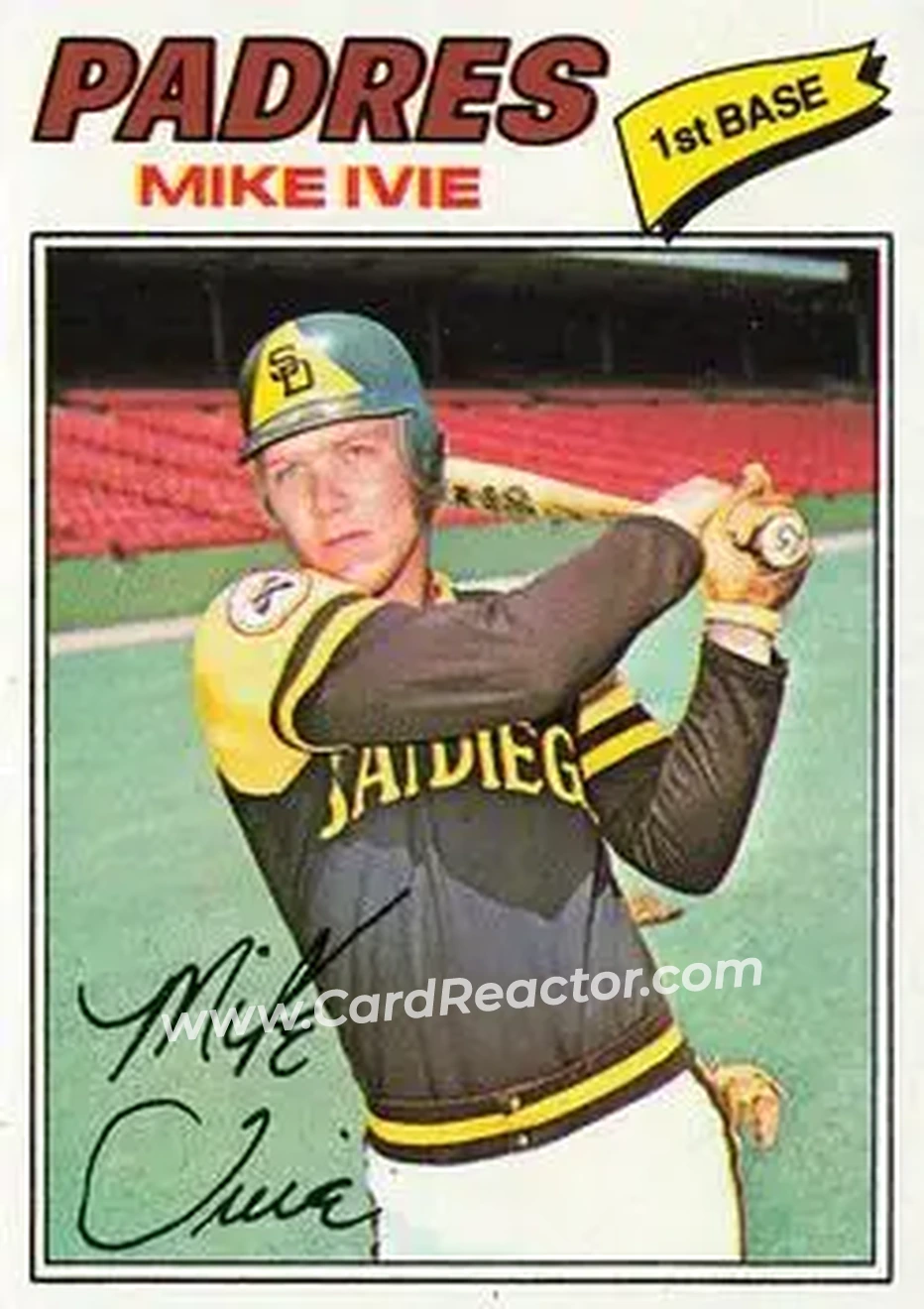 1977 Topps #325 - Mike Ivie - San Diego Padres