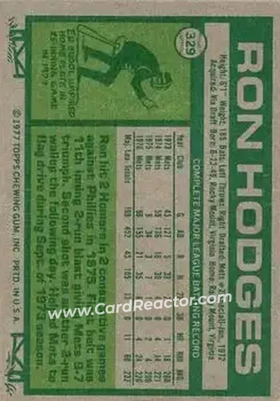 Back of Ron Hodges